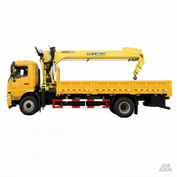 Camion grue monté sur châssis Shaanxi Auto DeLong L5000 4x2 |   Grue télescopique hydraulique CLW de 8 tonnes à vendre, camion-grue hydraulique