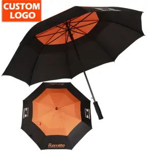 De nuevo modelo a prueba de viento a prueba de lluvia regalo lindo pequeño paraguas de Golf la vida diaria logotipo personalizado Golf hombre paraguas