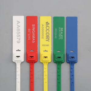 Con Dấu Nhựa An Toàn Có Thể Điều Chỉnh Độ Dài Dây Đai Phẳng An Toàn RS340 16.5 Inch Con Dấu Chèn Kim Loại An Toàn - Product Image 2