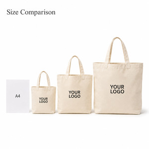 Custom Logo Heavy Duty Canvas Tote <b>Bag</b> Reusable Cotton Shopping <b>Bag</b> With Multi Size Options And Vibrant Color For Wholesale - Product Image 5