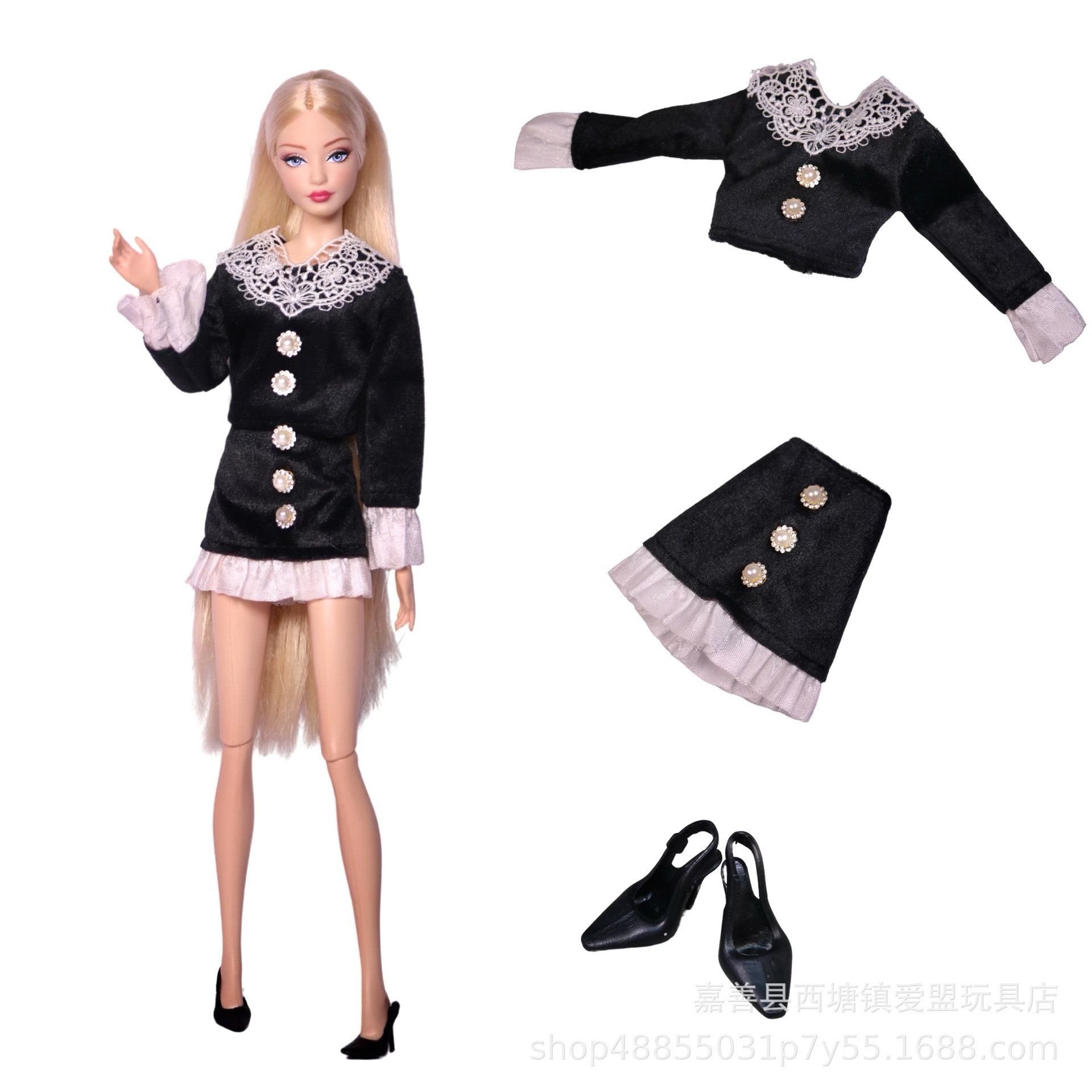 5-10 vêtements jupes chaussures-ensemble de tenue uniquement