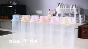 BPA Free Clear Pantry Organization Grain Storage Box Kitchen Rice Dispenser Grain <strong>Flour</strong> Plastic Food Storage <strong>Container</strong> - Product Image 6