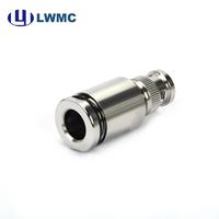 Connecteur mâle BNC LWMC à pince pour câble LMR400 et câble de 10 mm jusqu'à 4 GHz, VSWR 1.2 max, connecteur à placage de contact extérieur CuSnZn(Q)