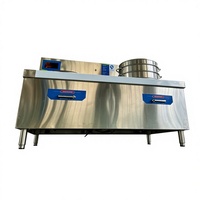Cuisinière à induction multifonctionnelle Commercial One Steam One Fry pour la cuisine