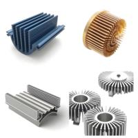 Profil d'extrusion en aluminium anodisé personnalisé série 6000, dissipateur de chaleur électronique, radiateur, pliage CNC, découpe laser, soudage, ROHS