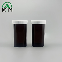 Flacon de médicament de 15 ml, petit flacon en PS, flacon en plastique opaque, ouverture facile, vide