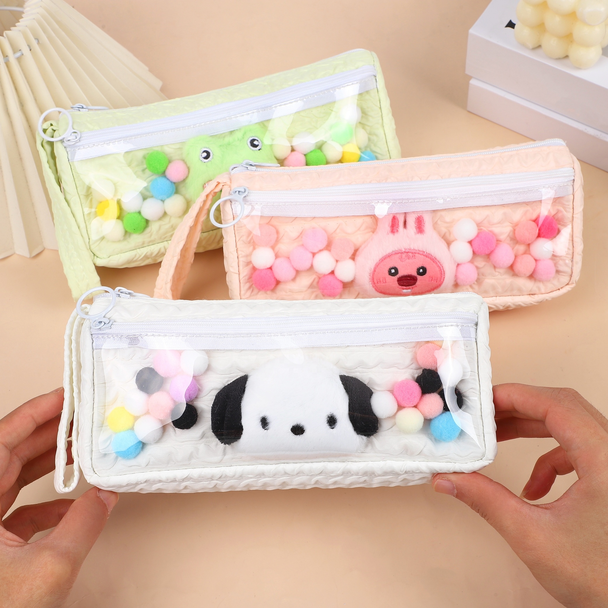 Plush Pencil Case Large Capacity Panda Bear Fruit ... - Vicedeal