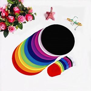 Éventails pliables modernes en polyester personnalisés par sublimation, imprimés DIY, en forme de disque volant – Cadeaux fantaisie pour la remise des diplômes - Product Image 5