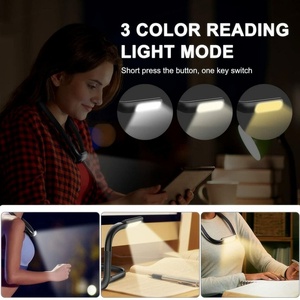 ไฟอ่านหนังสือแบบยืดหยุ่น LED พร้อมตัวตั้งเวลา 30 นาที 3 สี 3 ระดับความสว่าง ปรับได้ ชาร์จซ้ำได้ ใช้งานได้นาน ไฟอ่านหนังสือสำหรับวางบนเตียง - Product Image 4