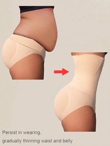 Shorty Gainant Taille Haute sans Couture pour Femmes, Grande Taille XS-6XL, Remonte-Fesses, Épais Tricoté, Amincissant Post-partum et Abdominal - Product Image 2