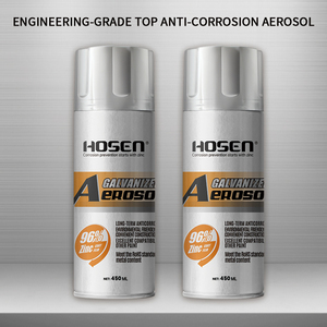 สีสเปรย์ป้องกันสนิม HOSEN สำหรับงานก่อสร้างระยะยาว ปริมาณโลหะสูง สีสเปรย์ชุบสังกะสี - Product Image 1