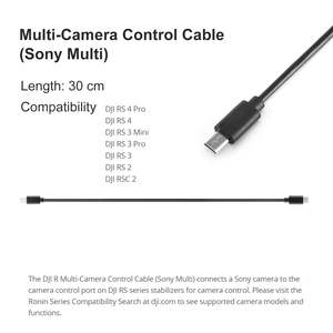 สายควบคุมกล้องหลายตัว DJI RS USB/USC/HDMI/RSS-P สำหรับ DJI RS <span class=keywords><strong>4</strong></span>/ Mini <span class=keywords><strong>4</strong></span>/ RS <span class=keywords><strong>3</strong></span>/ RS 2 ตัวกันสั่น กล้อง Sony <span class=keywords><strong>Panasonic</strong></span> Fujifilm - Product Image 1