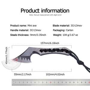 Cuchillo de Hoja Fija Personalizable OEM 4Cr13mov, 9mm de Ancho, Punta Caída, Diseño Táctico Multifuncional para Exteriores, Supervivencia y Bricolaje - Product Image 6