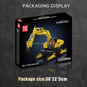 MOULD <span class=keywords><strong>KING</strong></span> 17076 Engin d'excavation SFINX sur chenilles, Kits de construction, Camion motorisé, Briques de puzzle MOC, Jouets, Cadeau - Product Image 6