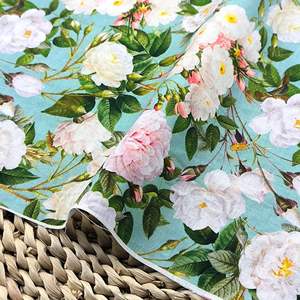 Tissu en lin <span class=keywords><strong>de</strong></span> rayonne 130 g/m² en gros, doux, uni, imprimé numérique floral personnalisé, tissé pour vêtements pour garçons, canapé <span class=keywords><strong>de</strong></span> <span class=keywords><strong>maison</strong></span> - Product Image 5