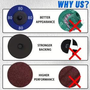 Juego de almohadillas de pulido Proxxon de 3 pulgadas para amoladora angular, discos de pulido de alúmina gruesa con adaptador de cambio rápido - Product Image 5