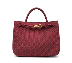 Genuine Suede PU Leather Women's Handmade Woven <b>Large</b> Capacity Retro Casual Tote <b>Bag</b> Zipper Waterproof Portable <b>Shoulder</b> - Product Image 4