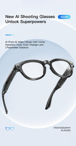 Lunettes intelligentes GS380 AI avec enregistrement audio et vidéo, photographie, lumière LED, photographie 200W, illustration vidéo 200W et dialogue - Product Image 2
