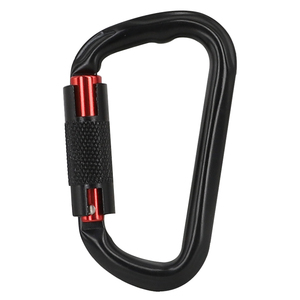 Vente en gros Nouveau mousqueton d'escalade en aluminium 30KN 3T crochet mousqueton à verrouillage par torsion pour antichute - Product Image 1