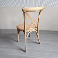 Chaises de Salle à Manger Design Style Antique Chaises à Dossier Croisé Bois Massif Sillas De Comedor