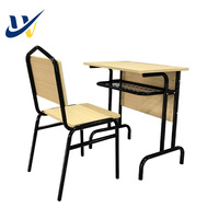 Ensemble de table et de chaise d'étude pour étudiants, moderne, personnalisé, écologique, durable, avec cadre en poudre enduite