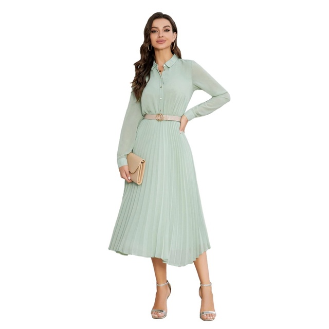 chinese dress ladies Women's Straight Dress Casual Fashion Knitted Patchwork Women's Dress  Ladies Simple Style Loose Flowy Fairy Maxi Dress (Green, S) : Amazon.co.uk:  Fashion main image 1