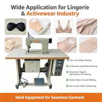 Machine de scellage ultrasonique sans couture BT 60SU 2000W pour la finition, la couture et la mise en forme des dentelles de soutiens-gorge, des sous-vêtements et des vêtements de sport
