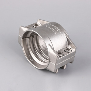 Nieuwe Hoge Druk Veiligheidsklem EN14420-3 Roestvrij Staal Tweedelige Hoepel Lavabuis Klem Gieten Technics Gepolijst Oppervlak - Product Image 2