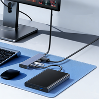Hub USB C 5 en 1 de Aluminio, Listo para Enviar, con HDMI 2.0 4K, Carga Rápida PD de 100W, Adaptador Multipuerto para MacBook, PC, Estación de Acoplamiento