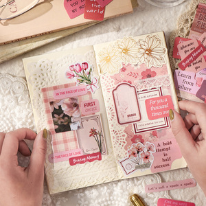 สติกเกอร์สมุดบันทึก 50 แผ่น จากโรงงานโดยตรง สติกเกอร์คำศัพท์<span class=keywords><strong>ภาษา</strong></span>อังกฤษสไตล์วินเทจสำหรับตกแต่งสมุดภาพ - Product Image 4