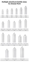 Ensemble de bouteilles vides en aluminium pour lavage et soin, shampoing, après-shampoing, gel douche, 30-500 ml, emballage personnalisé avec logo, boîte cadeau pour salon, hôtel