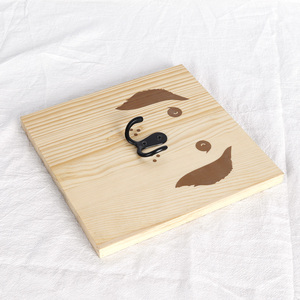 Customized <strong>Wall</strong> Mount Wood Dog Leash Hook Hanger <strong>Key</strong> <strong>Holder</strong> - Product Image 3