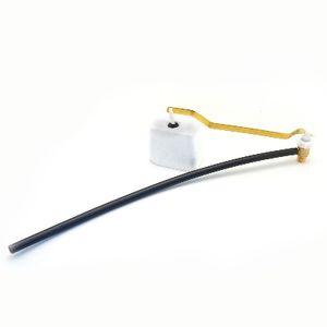 Conexión Central del Grupo de Válvulas, Batería de Bicicleta Eléctrica Compatible, Manguera de 10 mm, Palanca Dorada, Cilindro Blanco - Product Image 1