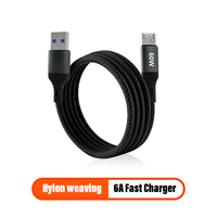 Kabel Data Micro USB Wonderphon SX-68 dengan Pengisian Cepat 6A, Jaket TPE Ramah Lingkungan, Kemasan Grosir untuk Ponsel Android