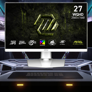 Moniteur de jeu MSI <span class=keywords><strong>27</strong></span> pouces 2K 200Hz lame blanche MAG274QRFWE20 écran blanc - Product Image 6