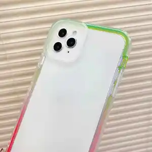 Casing ponsel desain gradien cantik, casing penutup ponsel Tpu untuk Iphone 11 Pro Max