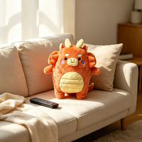 Peluche Dragon Personnalisée Dessin Animé ODM OEM Faible MOQ Échantillonnage Rapide Poupée en Peluche Douce Cadeau Enfant Décoration Maison