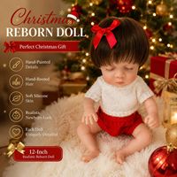 Muñeca bebé prematura de silicona sólida, muñeca bebé prematura con textura de piel 3D dibujada a mano, juguete de simulación.