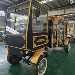 Carro Funebre Elettrico Premium a 4 Ruote Stile Vintage Retrò, <span class=keywords><strong>Auto</strong></span> Classica di Alta Qualità per Trasporto Salme, 2 Anni di Garanzia per Riti Cimiteriali - Product Image 6