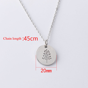 Bijoux personnalisés en acier inoxydable, collier en or avec pendentif en forme de <span class=keywords><strong>fleur</strong></span> fait à la main pour femmes - Product Image 3