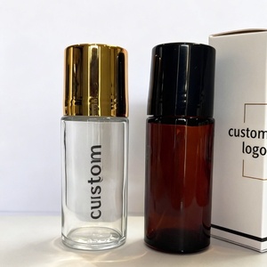 Flacone per Deodorante Roll-on con Basso MOQ, Bottiglia in Vetro per Deodorante 30ml 50ml, Tubo Vuoto Rotondo Ambrato per Confezionamento Deodorante - Product Image 2