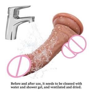 Dildo Realista de Silicona Líquida de Doble Capa Little Moon, Juguete Sexual para <span class=keywords><strong>Mujeres</strong></span>, Dildo Pequeño de 16 cm (6 Pulgadas) con Caja - Product Image 3