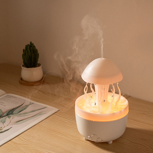 Jellyfish Shape Ultrasonic Aroma Diffuser Humidifier Color Changing Night <b>Light</b> Humidifier For Bedroom <b>Sleep</b> Atmosphere - Product Image 5