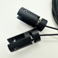 Clips de câble réglables en noir et kit de suspension de câble en boucle pour système de suspension au plafond