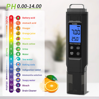 Usine nouveau 5 en 1 PH/salinité/EC /TDS/TEMP testeur de qualité de l'eau testeur de salinité de piscine d'eau salée pH-mètre d'eau potable