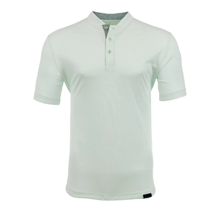 T-shirt pour homme à manches courtes de style Henley en mélange de polyester et de spandex, de haute qualité, respirant, décontracté, pour l'été, personnalisable - Product Image 1