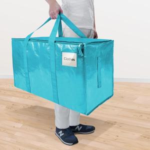 6 Pack Heavy Duty Moving Bags with Backpack Straps, Zippers & Handles, Extra Large Packing Bags for College Dorm Essentials - Product Image 2