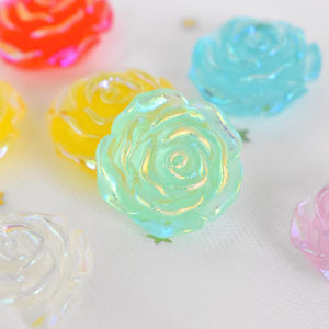 Décorations en résine AB couleur rose pour la Saint-Valentin, cabochons à dos plat pour pinces à cheveux, bijoux, téléphone, scrapbooking, embellissements DIY - Product Image 4