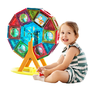 Montessori 3D Magnetic Tiles Ferris Wheel for Kids Wholesale Eco-friendly Magnet Building <strong>Blocks</strong> Children's Educational Toys - Product Image 1