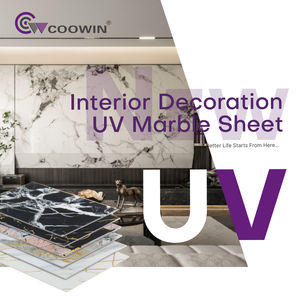 Flexible Spc Stein Kunststoff Verbund marmor Alternative Laminat Wand platte UV-Beschichtung Imitation <span class=keywords><strong>PVC</strong></span> Marmorplatte - Product Image 2